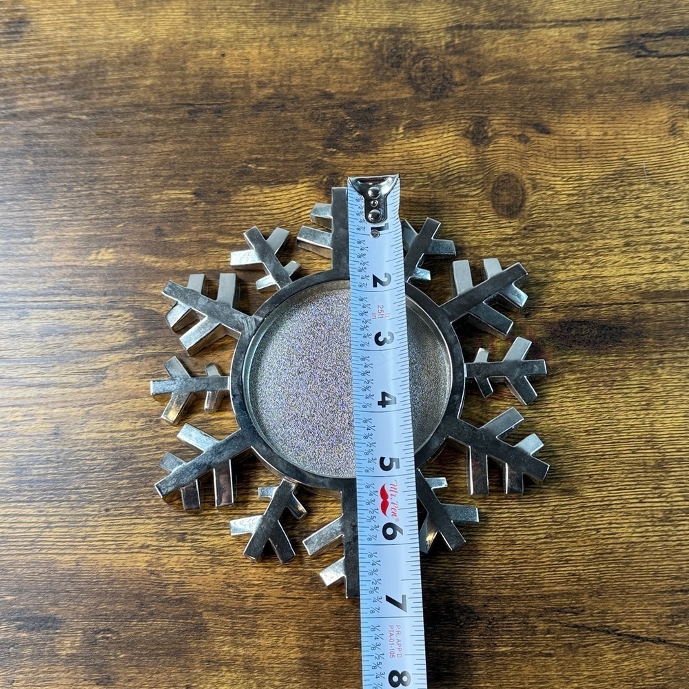 Silver Snowflake Coaster - Picture 3 of 4